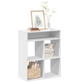 vidaXL Boekenkast 66x31x80 cm bewerkt hout wit