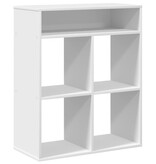 vidaXL Boekenkast 66x31x80 cm bewerkt hout wit