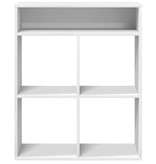vidaXL Boekenkast 66x31x80 cm bewerkt hout wit