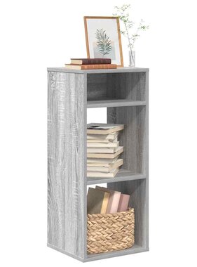 VidaXL Boekenkast 34x31x80 cm bewerkt hout grijs sonoma eikenkleurig