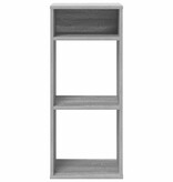 vidaXL Boekenkast 34x31x80 cm bewerkt hout grijs sonoma eikenkleurig