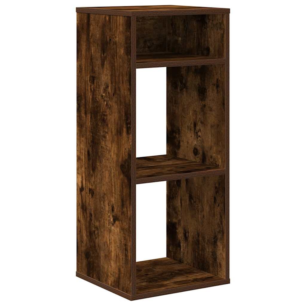 vidaXL Boekenkast 34x31x80 cm bewerkt hout gerookt eikenkleurig