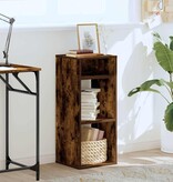 vidaXL Boekenkast 34x31x80 cm bewerkt hout gerookt eikenkleurig