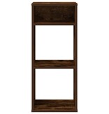 vidaXL Boekenkast 34x31x80 cm bewerkt hout gerookt eikenkleurig