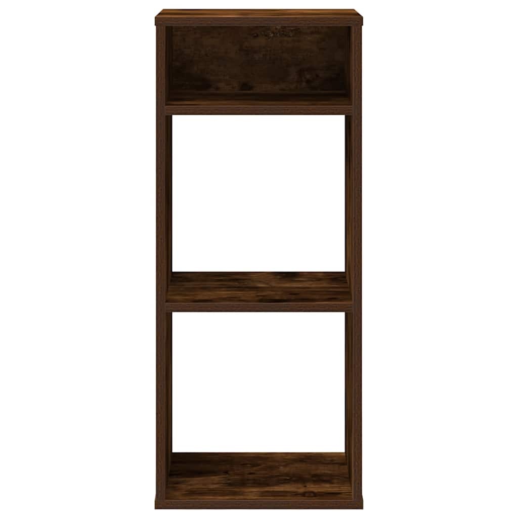 vidaXL Boekenkast 34x31x80 cm bewerkt hout gerookt eikenkleurig
