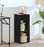 VidaXL Boekenkast 34x31x80 cm bewerkt hout zwart