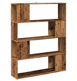VidaXL Boekenkast / kamerscherm 100x24x124,5 cm oud houtkleurig