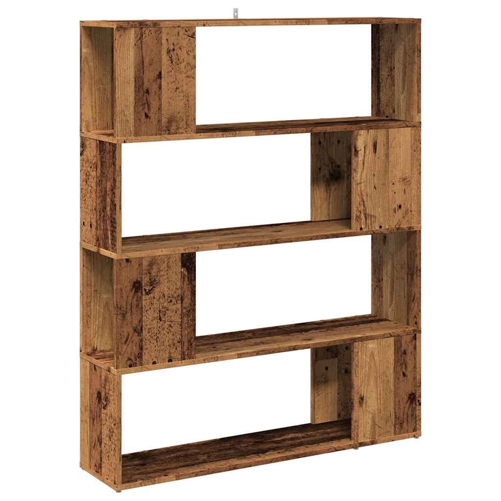 VidaXL Boekenkast / kamerscherm 100x24x124,5 cm oud houtkleurig