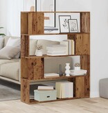 VidaXL Boekenkast / kamerscherm 100x24x124,5 cm oud houtkleurig