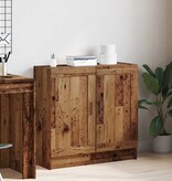 VidaXL Boekenkast 82,5x30,5x80 cm bewerkt hout oud houtkleurig