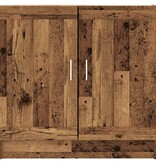 VidaXL Boekenkast 82,5x30,5x80 cm bewerkt hout oud houtkleurig