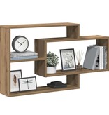 VidaXL Wandschap 104x20x58,5 cm bewerkt hout artisanaal eikenkleurig