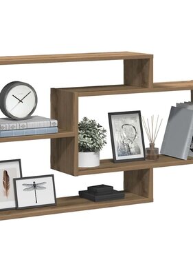 VidaXL Wandschap 104x20x58,5 cm bewerkt hout artisanaal eikenkleurig