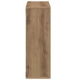 VidaXL Wandschap 104x20x58,5 cm bewerkt hout artisanaal eikenkleurig