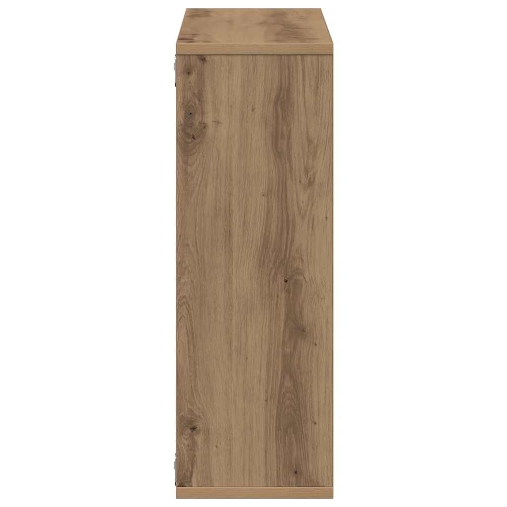 VidaXL Wandschap 104x20x58,5 cm bewerkt hout artisanaal eikenkleurig