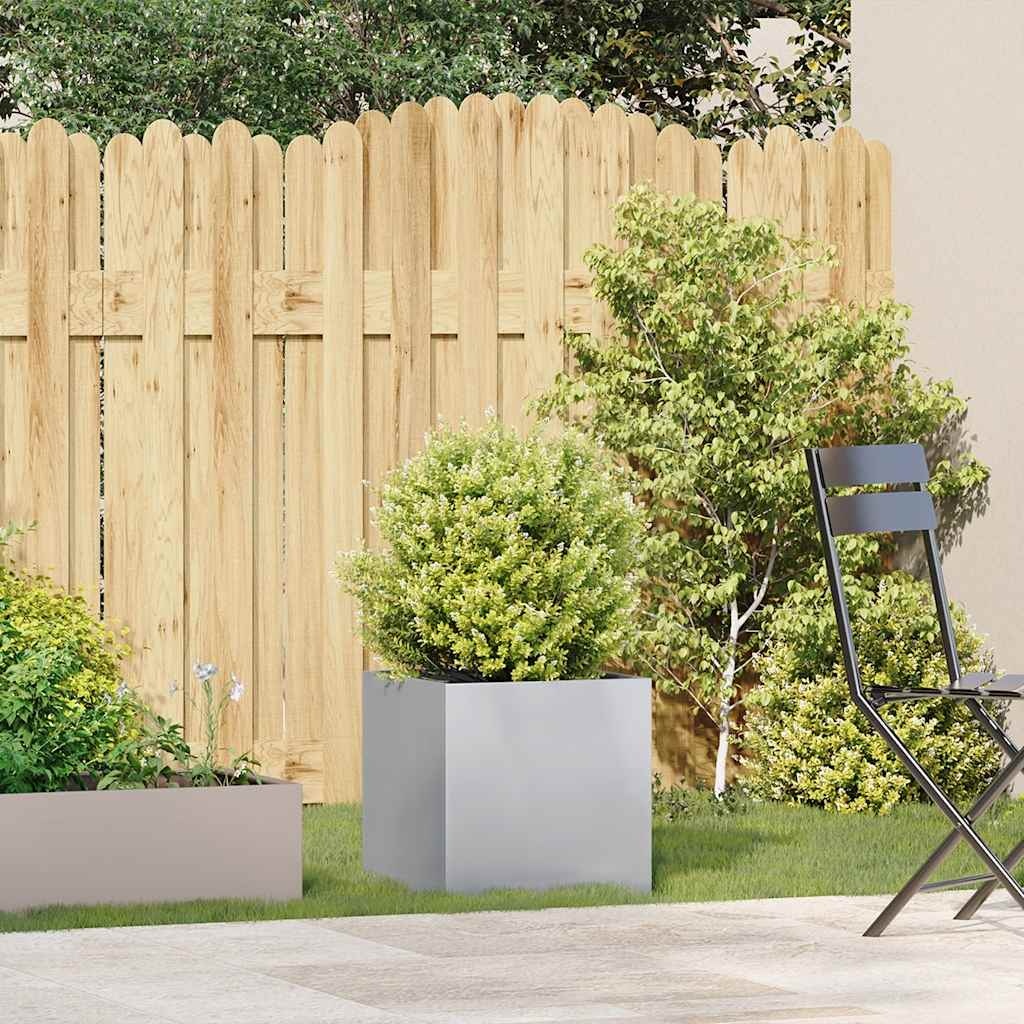 vidaXL Plantenbak 40x40x40 cm gegalvaniseerd staal