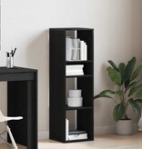 VidaXL Boekenkast 34x31x112 cm bewerkt hout zwart