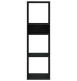 VidaXL Boekenkast 34x31x112 cm bewerkt hout zwart