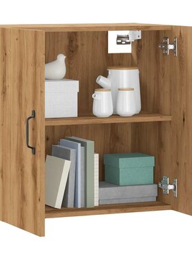 vidaXL Wandkast 60x31x60 cm bewerkt hout artisanaal eikenkleurig
