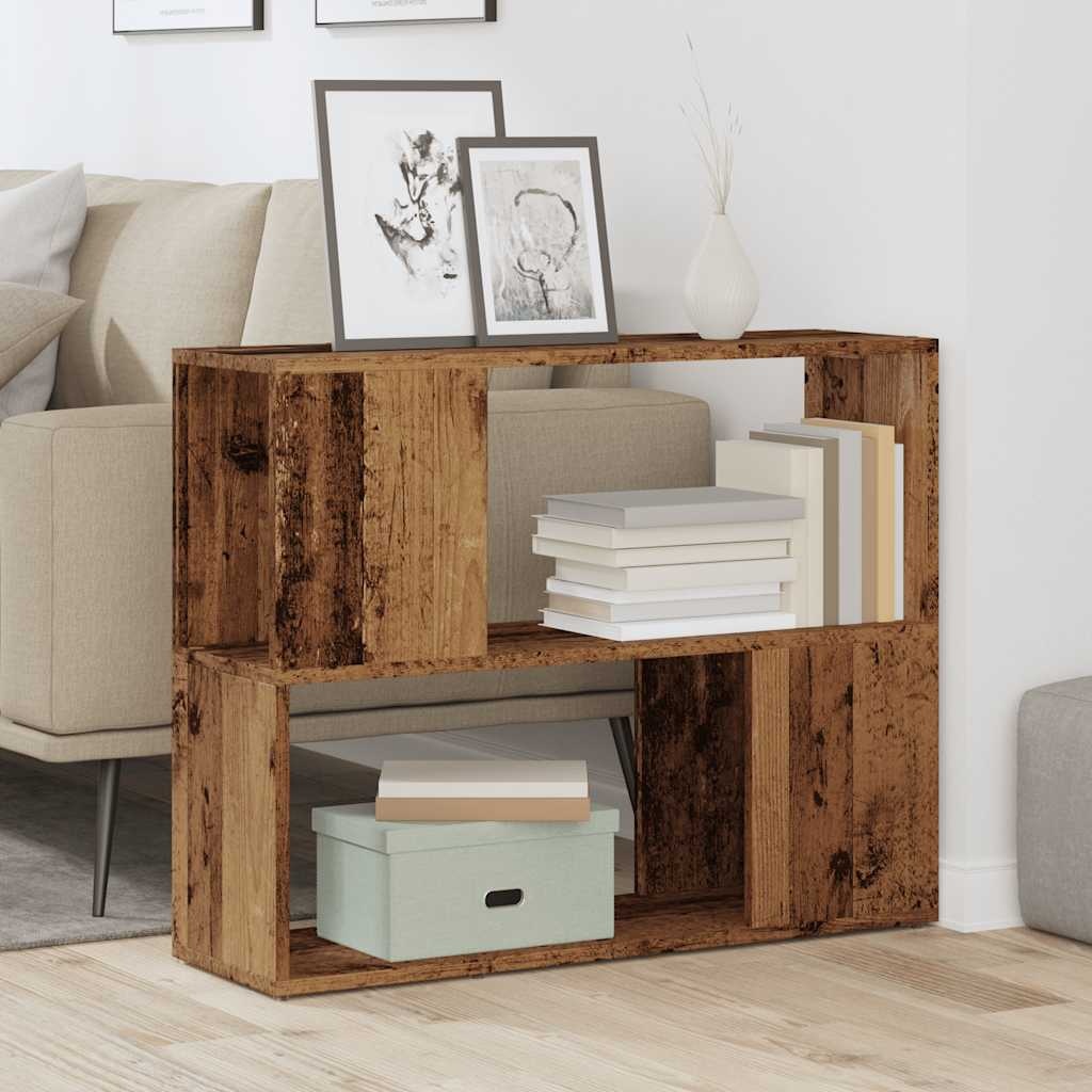 VidaXL Boekenkast/kamerscherm 80x24x63 cm oud houtkleurig