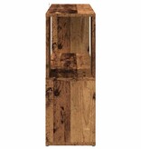VidaXL Boekenkast/kamerscherm 80x24x63 cm oud houtkleurig