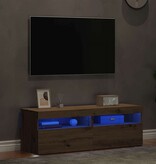 VidaXL Tv-meubels met LED 2 st bewerkt hout artisanaal eiken
