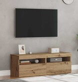 VidaXL Tv-meubels met LED 2 st bewerkt hout artisanaal eiken