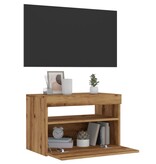 VidaXL Tv-meubel met LED 60x35x40 cm bewerkt hout artisanaal eiken