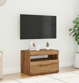 VidaXL Tv-meubel met LED 60x35x40 cm bewerkt hout artisanaal eiken