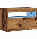 VidaXL Tv-meubel met LED 60x35x40 cm bewerkt hout oud hout