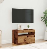 VidaXL Tv-meubel met LED 60x35x40 cm bewerkt hout oud hout