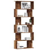 VidaXL Boekenkast 80x24x192 cm bewerkt hout oud houtkleurig