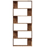 VidaXL Boekenkast 80x24x192 cm bewerkt hout oud houtkleurig