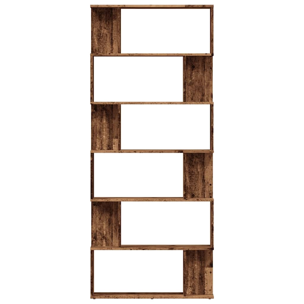 VidaXL Boekenkast 80x24x192 cm bewerkt hout oud houtkleurig