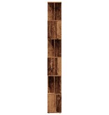 VidaXL Boekenkast 80x24x192 cm bewerkt hout oud houtkleurig