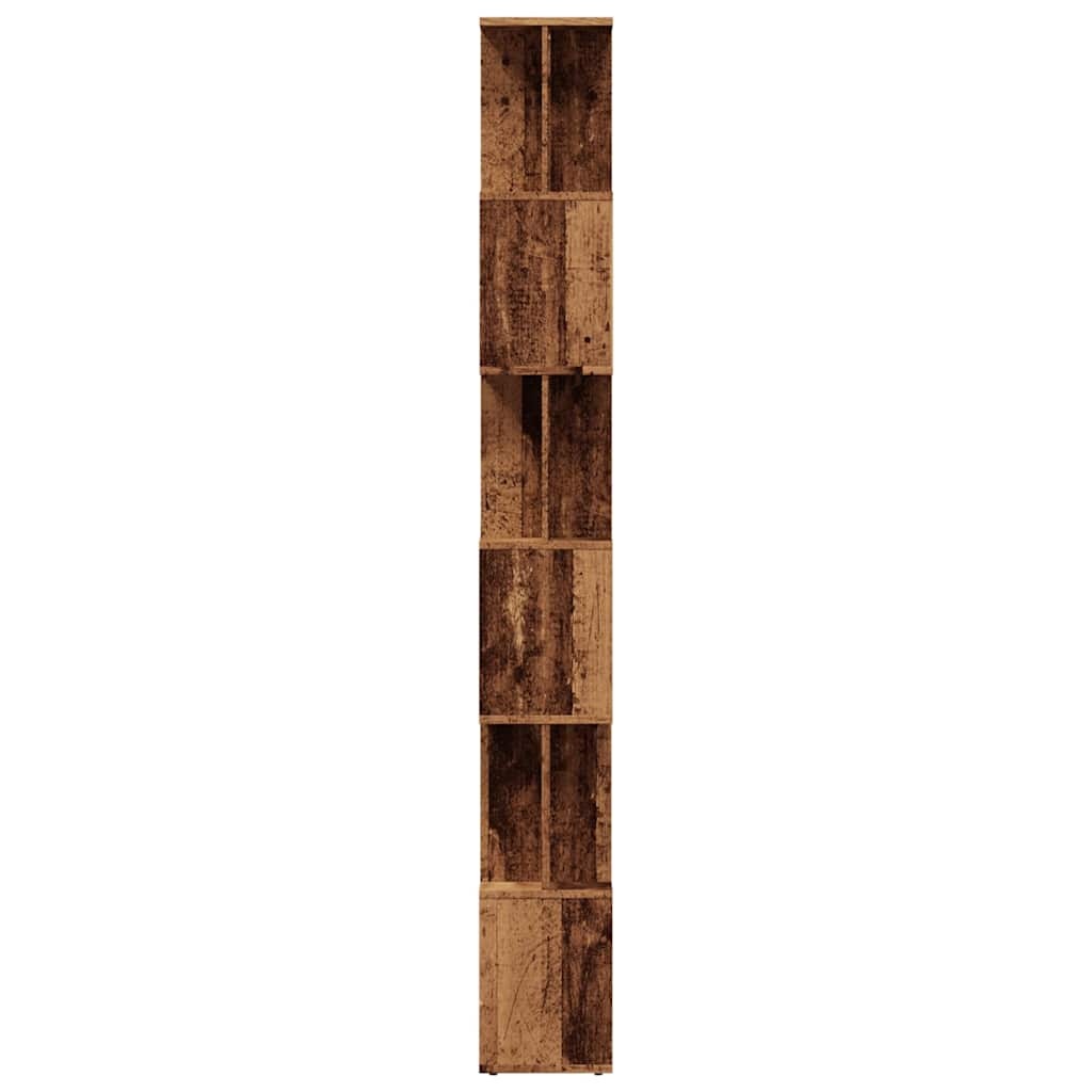 VidaXL Boekenkast 80x24x192 cm bewerkt hout oud houtkleurig