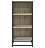 VidaXL Dressoir 35,5x35x76 cm bewerkt hout en metaal sonoma eikenkleur