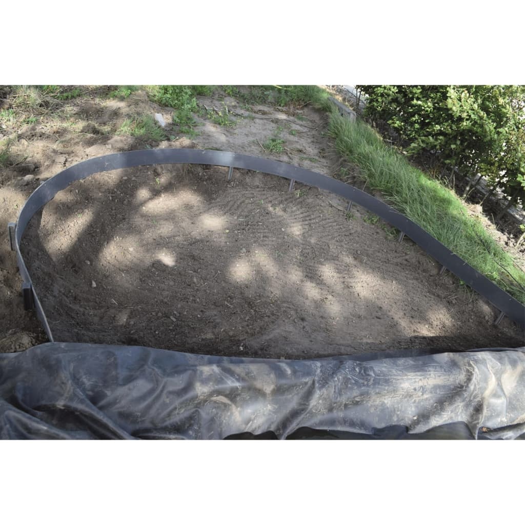 vidaXL Borderrand 7 mm 14cmx15m zwart