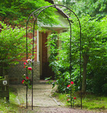 vidaXL Tuinboog 100x37x230 cm metaal zwart