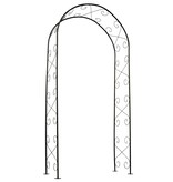 vidaXL Tuinboog 100x37x230 cm metaal zwart