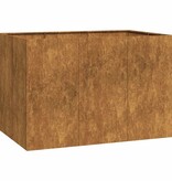 vidaXL Plantenbak roestig 120x80x80 cm weervast staal
