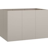 vidaXL Plantenbak roestig 120x80x80 cm weervast staal