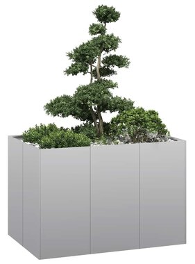 vidaXL Plantenbak 120x80x80 cm gegalvaniseerd staal