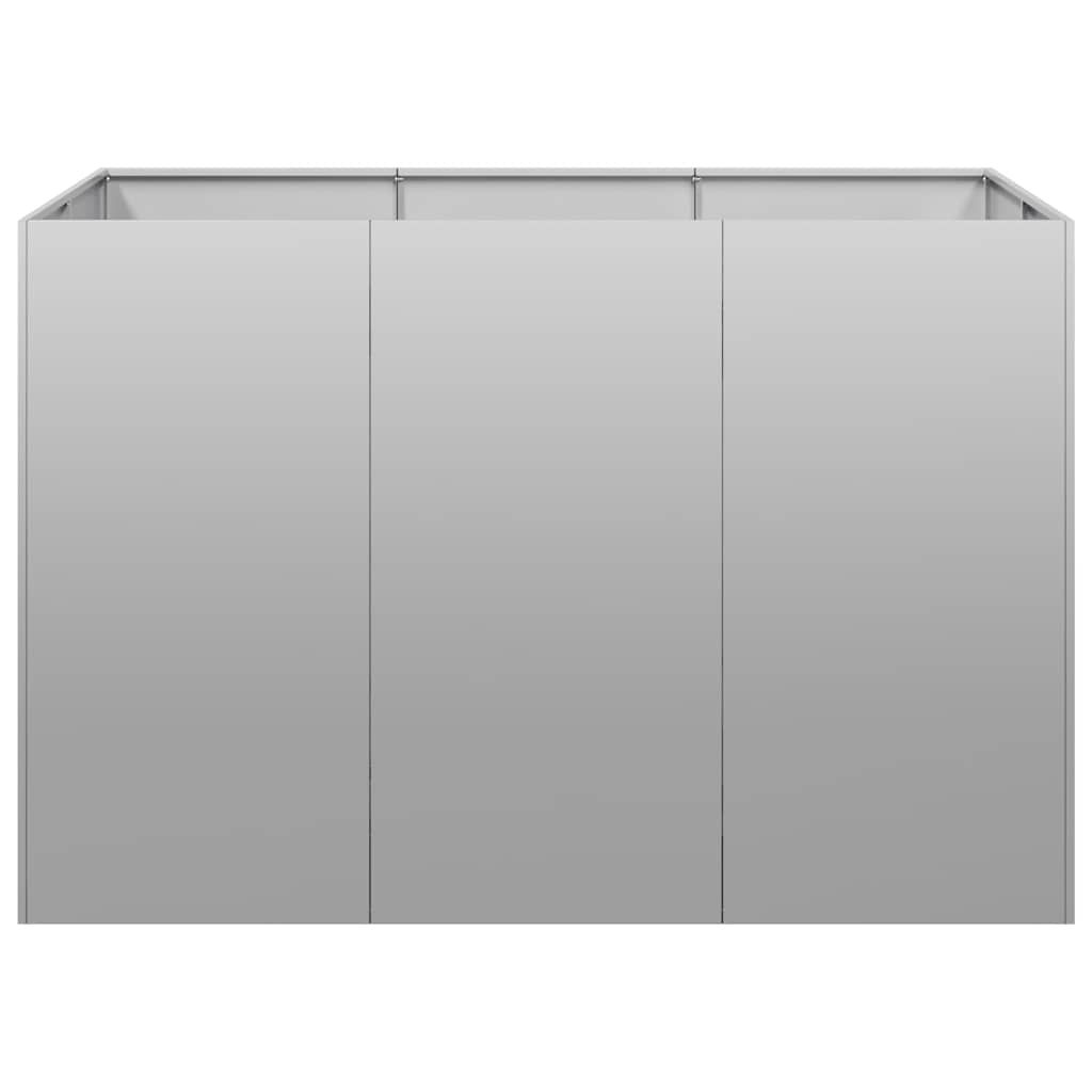 vidaXL Plantenbak 120x80x80 cm gegalvaniseerd staal