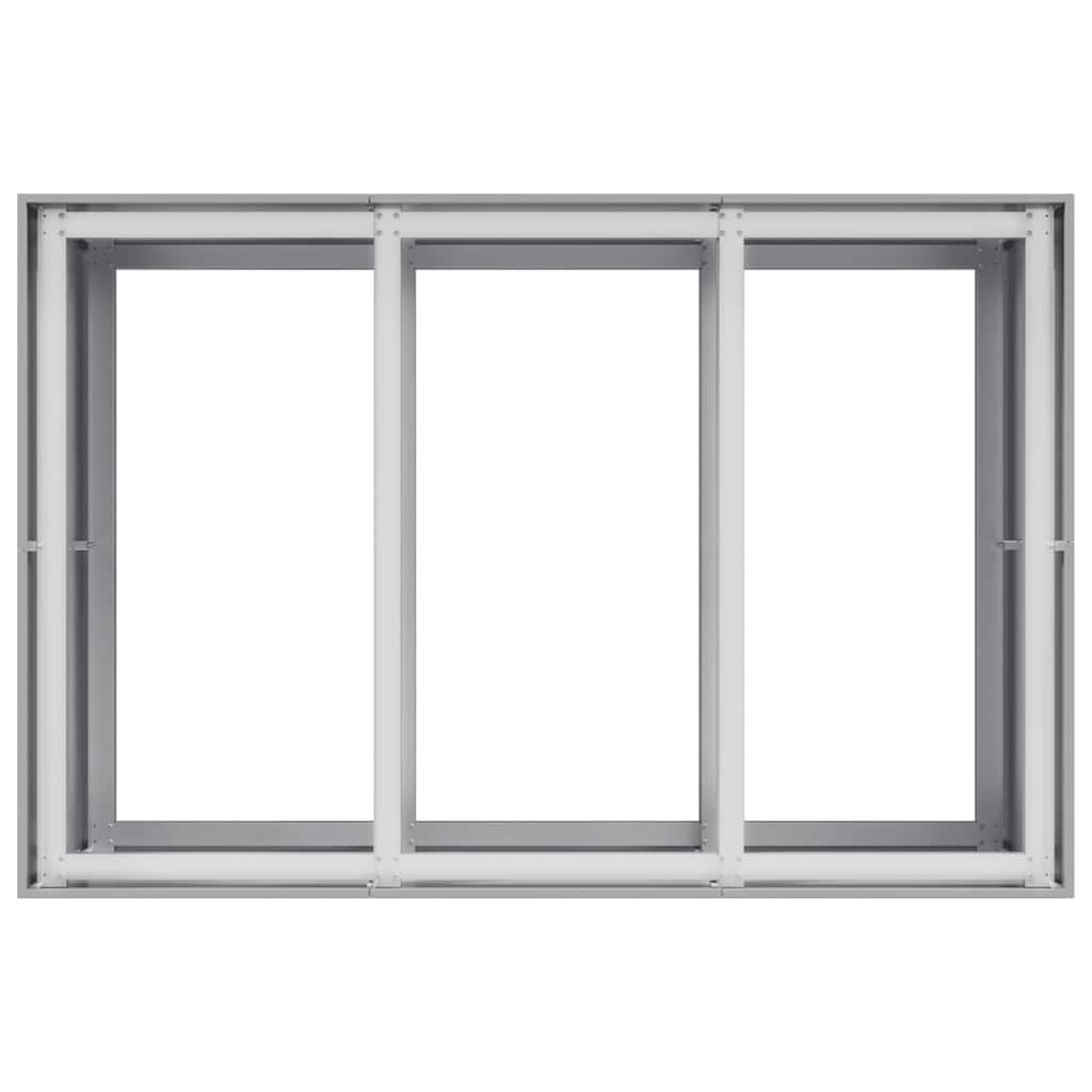 vidaXL Plantenbak 120x80x80 cm gegalvaniseerd staal
