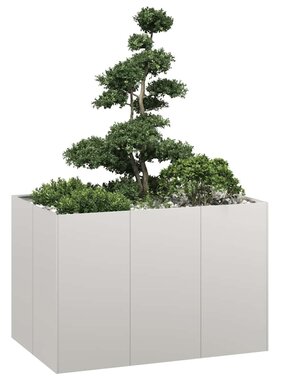 vidaXL Plantenbak 120x80x80 cm roestvrij staal
