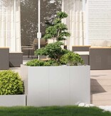 vidaXL Plantenbak 120x80x80 cm roestvrij staal