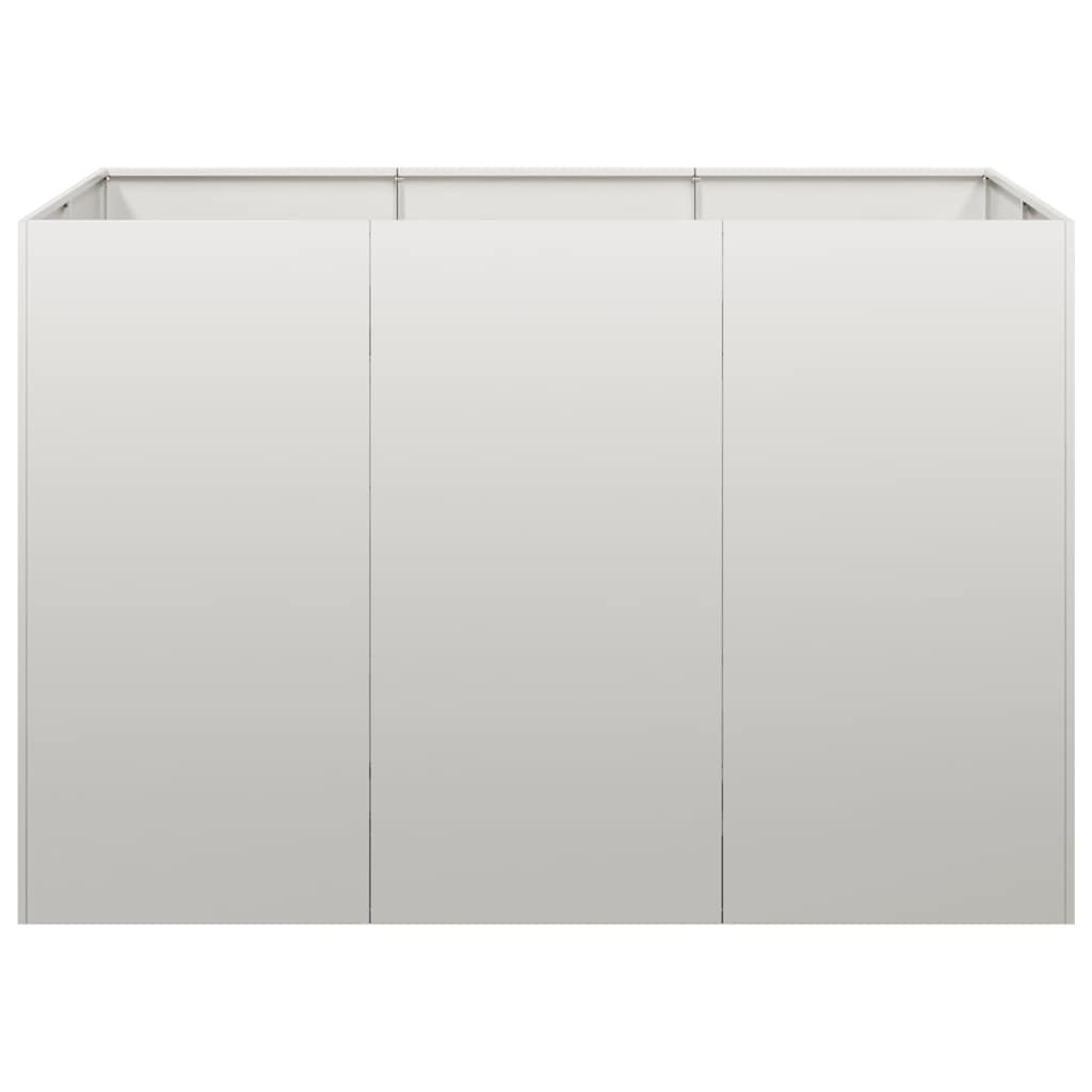 vidaXL Plantenbak 120x80x80 cm roestvrij staal
