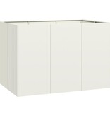 vidaXL Plantenbak 120x80x80 cm staal wit