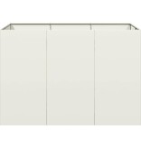 vidaXL Plantenbak 120x80x80 cm staal wit